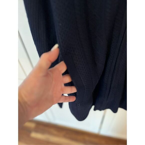 Jos A Bank Reserved Men’s Full Zip Sweater Sz 2XL Blue Wool Elbow Patches - Picture 3 of 11